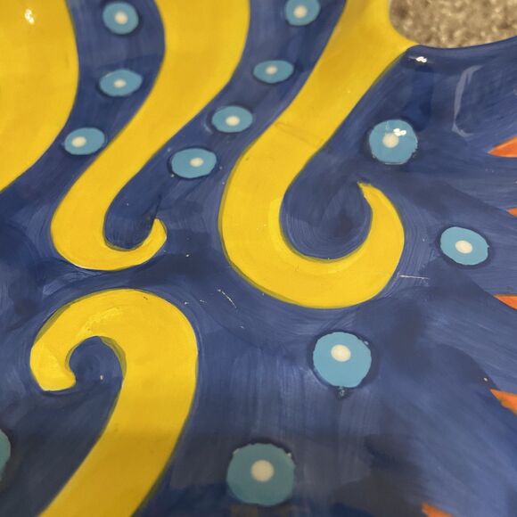 Decorative Colorful Fish Plate - Picture 2 of 6